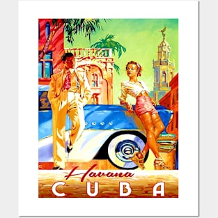 Havana Cuba Vintage Travel and Tourism Advertising Print Posters and Art